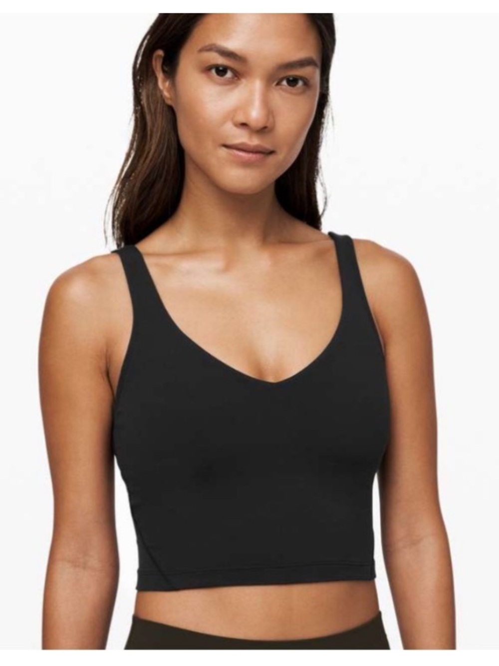Lululemon Black Align Nulu Yoga Tank Top Size 2 Style W1CW4S Athletic Workout